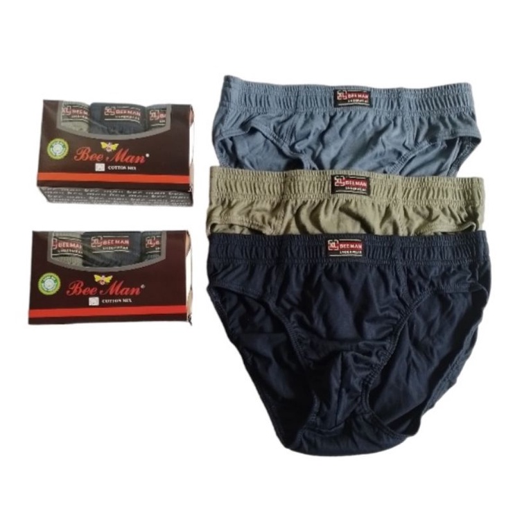 Paket 3 pcs celana dalam pria dewasa Bee man ssbm 002 / celana dalam laki laki bee man