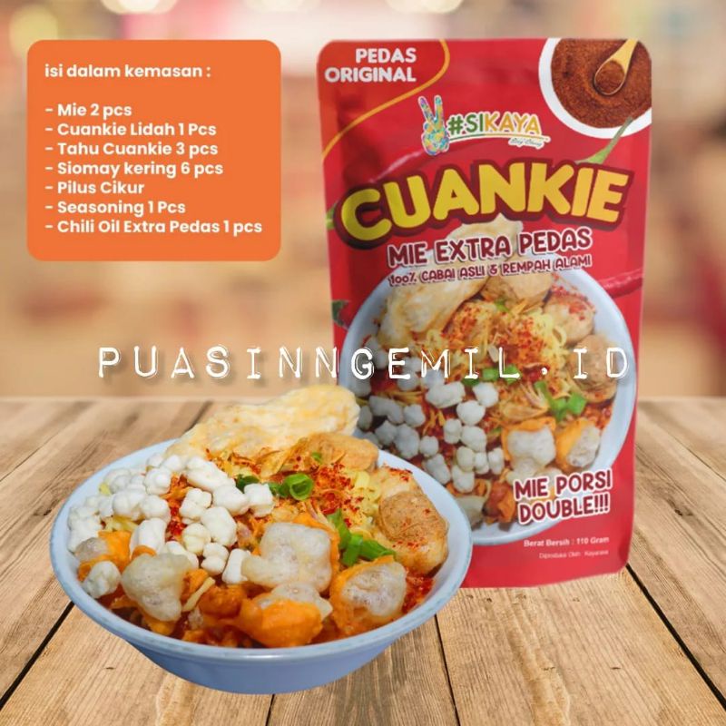 

✓PUASINNGEMIL.ID ➡️ CUANKIE INSTAN PREMIUM SIKAYA( CUANKIE MIE EXTRA PEDAS)