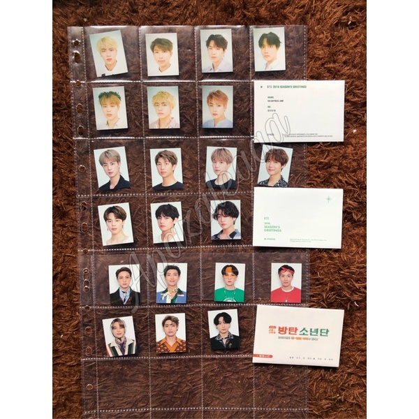 ID PHOTO BTS Season’s Greeting 2019 2020 2021