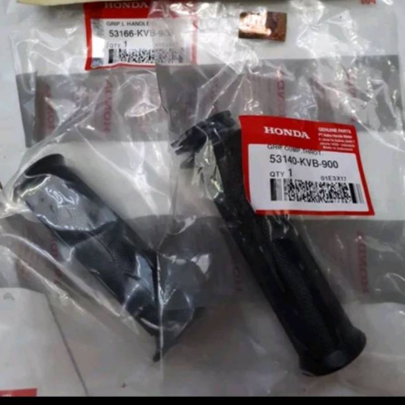 Hand grip Kiri dan kanan Beat Vario karbu ori AHM
