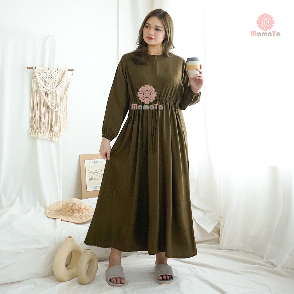 Daster Jumbo Polos Tangan Panjang