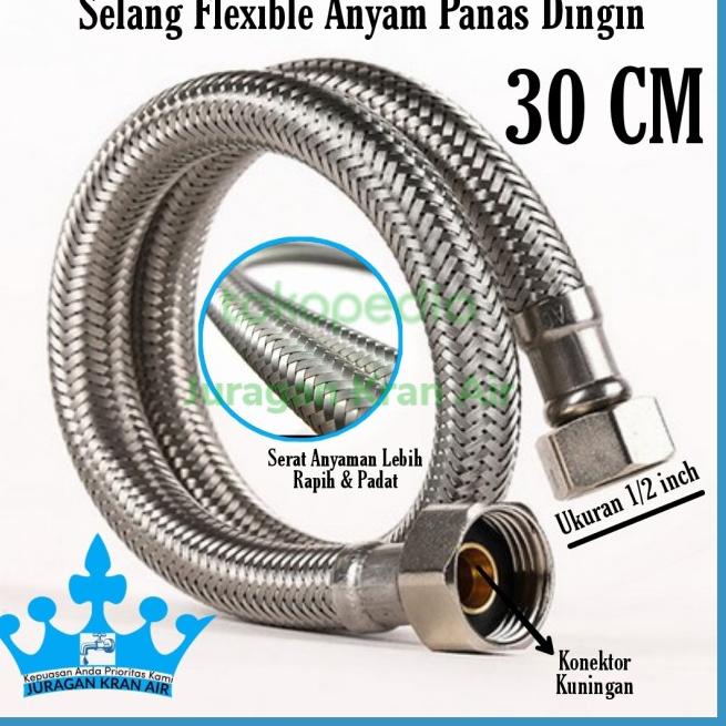 Jet Shower Toilet Closet Stop Kran Cabang Selang Kloset Stainless - Paket Single