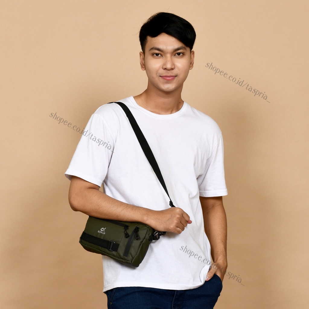 Diff.id - Hand Bag Bag DIXON Multyfungsi Sling Bag Kulit Anti Air Tas Selempang Waterproof Clutch Bag Pria Wanita WaistBag Pouch Bag Waist Bag Cowok