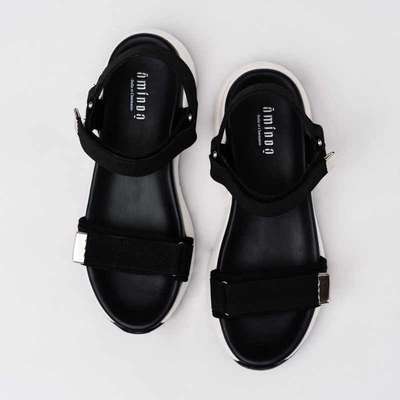 Camila Black &amp; White Platform Sandals
