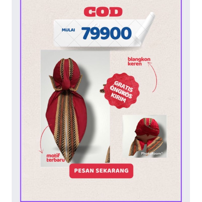 blangkon jogja motif samurai /blangkon jogja alusan /blangkon jogja sliwir /blangkon anak /blangkon 