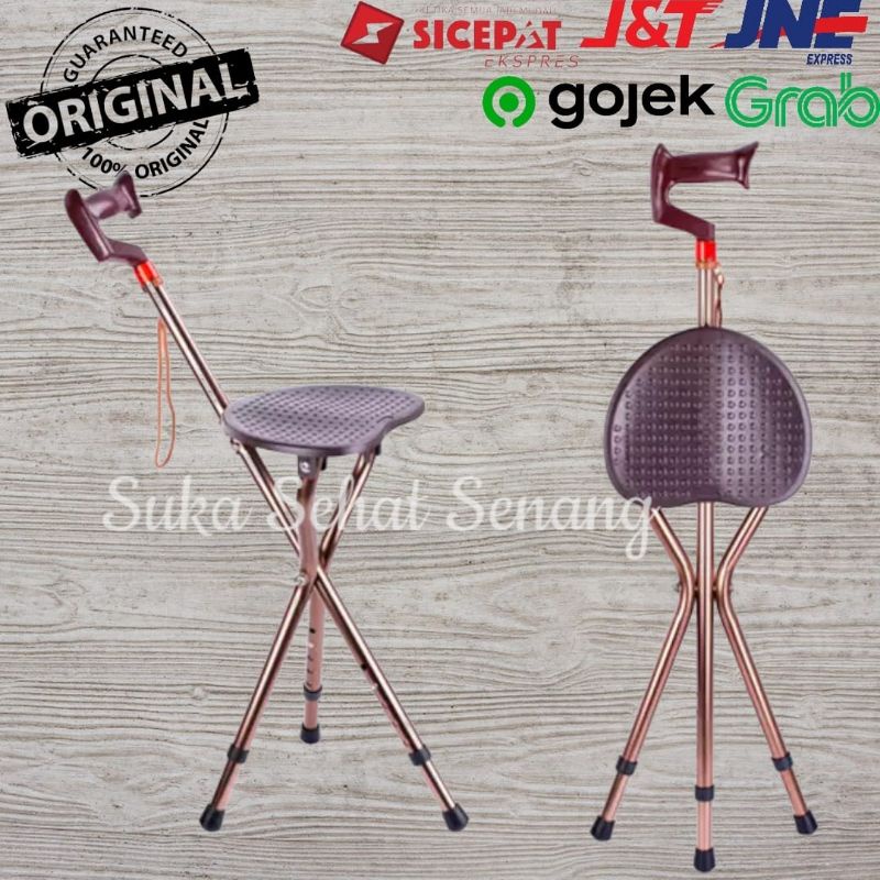 tongkat duduk lipat kursi duduk sholat