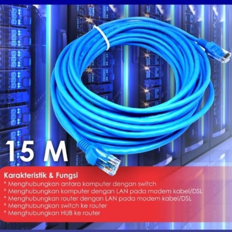 Kabel data Lan Utp Cat 5E 15 meter