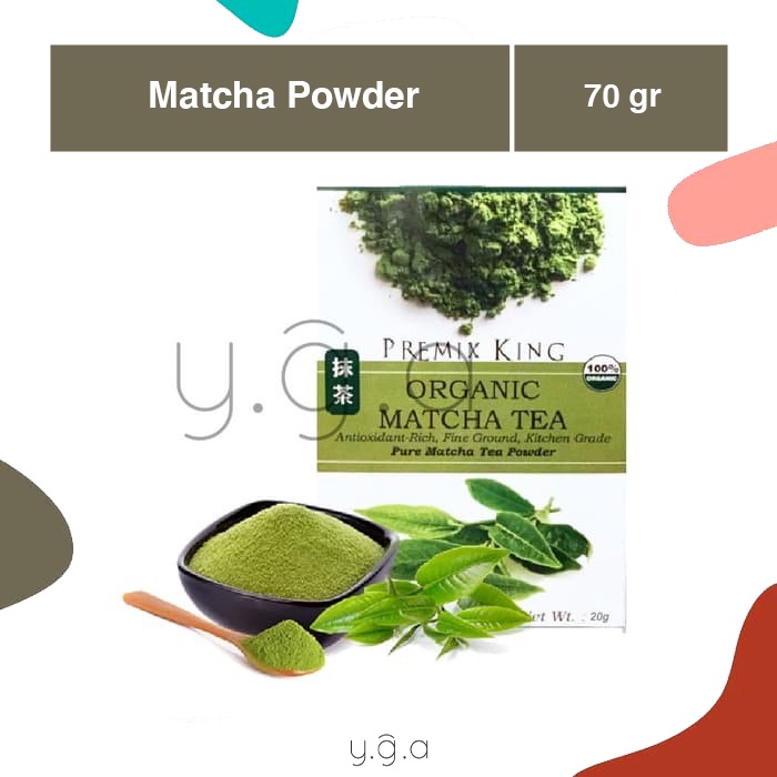

Matcha Powder 70gr / Bubuk Matcha Premix King