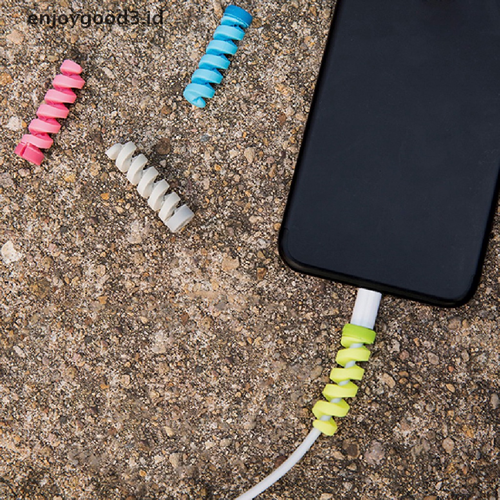 10pcs Pelindung Kabel Charger USB Untuk iPhone 8 X