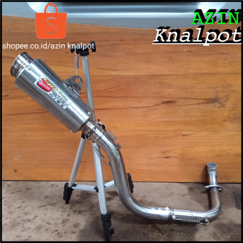 Knalpot racing CLD Monster inlet 38mm  motor matic Beat/Vario/Scoopy/