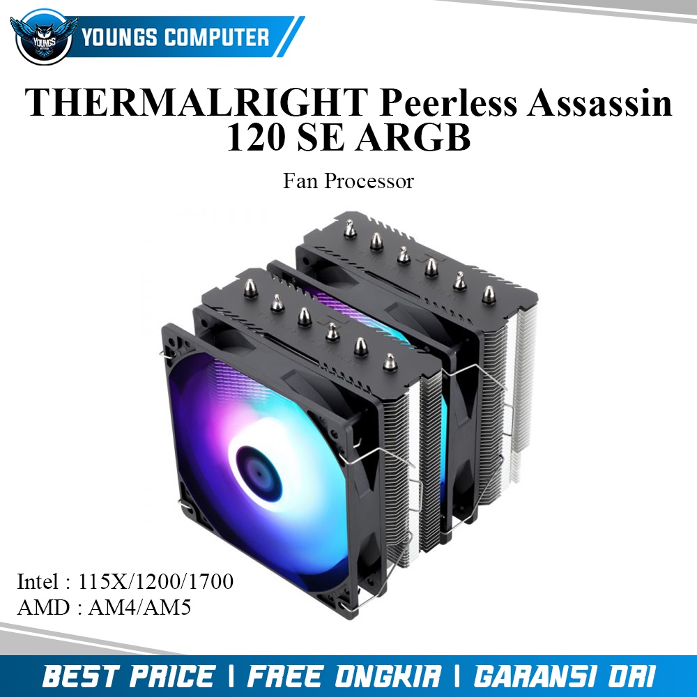 CPU COOLER THERMALRIGHT Peerless Assassin 120 SE ARGB  (Intel/AMD)