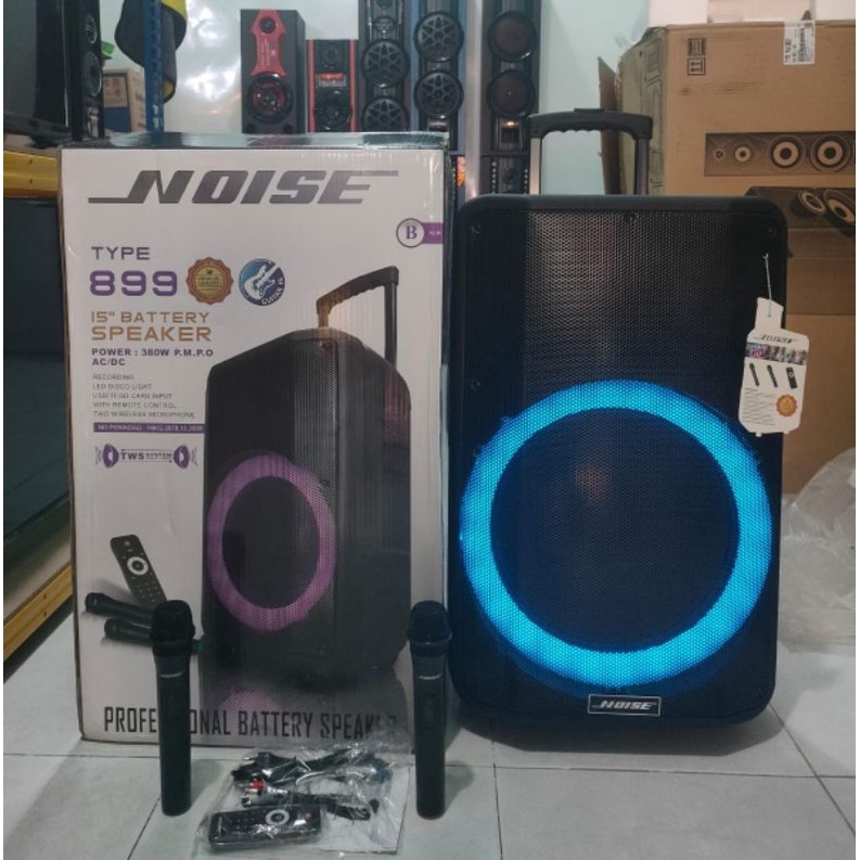 Speaker Portabel NOISE 899B NEW 15 inci Karaoke Bluetooth 899 B