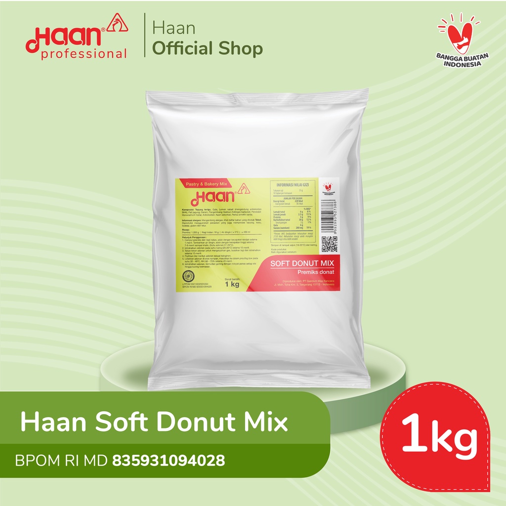 

HAAN SOFT DONUT MIX 1kg