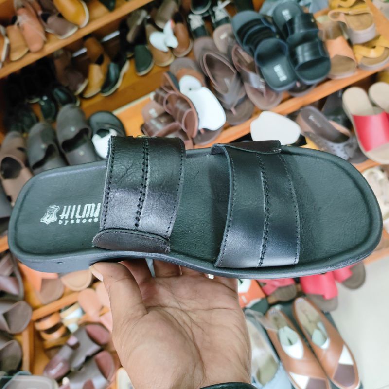 sandal kulit pria original 100%/sandal kulit pria/sendal kulit pria/sandal kulit pria terbaru/sandal