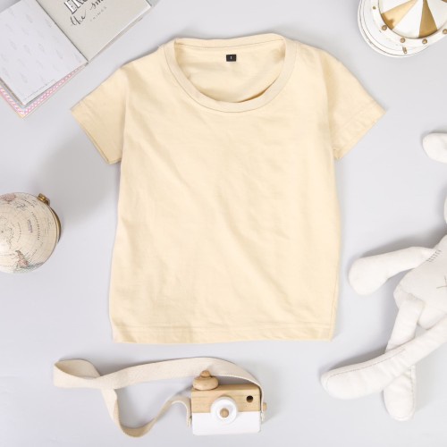 NEW official | kaos polos pria / kaos ONECK polos PE / kaos distro pria / KAOS POLOS TERMURAH-Cream Anak 1th
