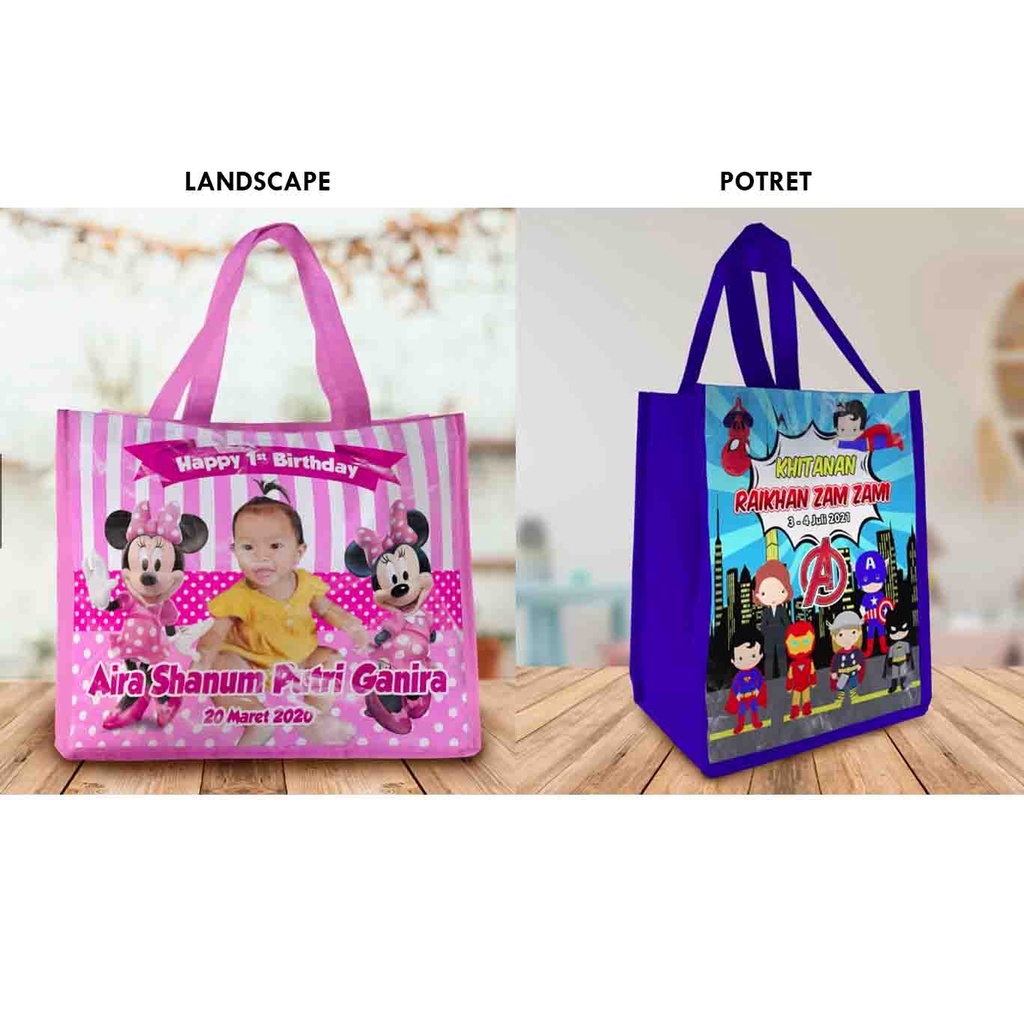 

TAS ULTAH ANAK CUSTOM / AQIQOH KHITANAN LAHIRAN ULANG TAHUN 24 x 20 x 15