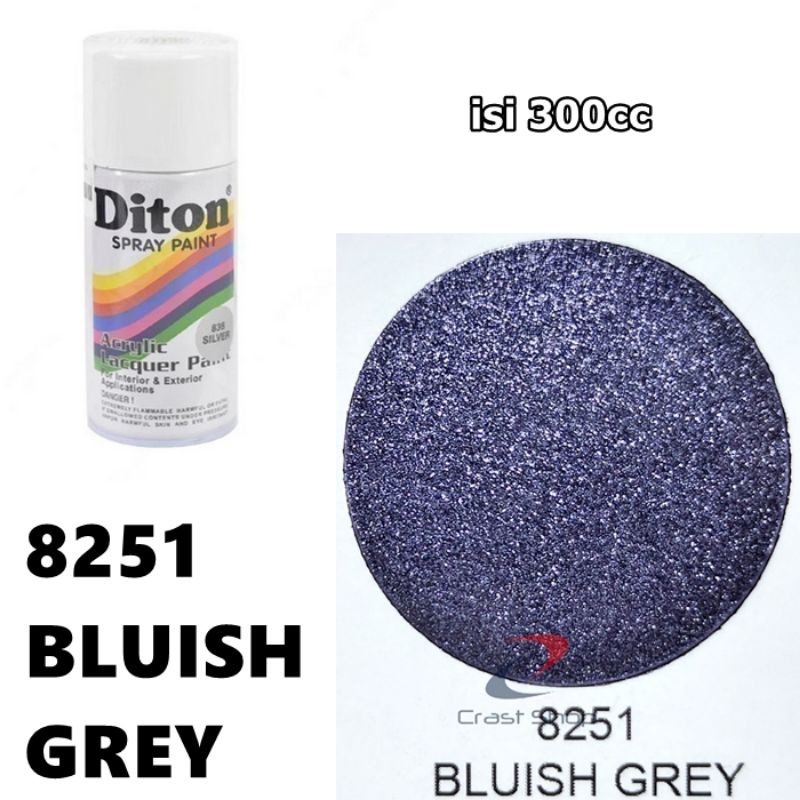 Cat Pilox Diton 8251 Bluish Grey 300cc Abu Kebiruan Motor Mobil Sepeda