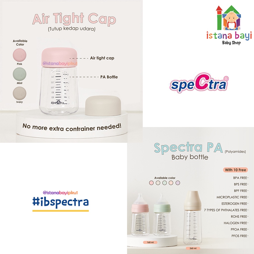 Spectra Baby Bottle PPSU 160ML/260ML - Spectra Botol Susu