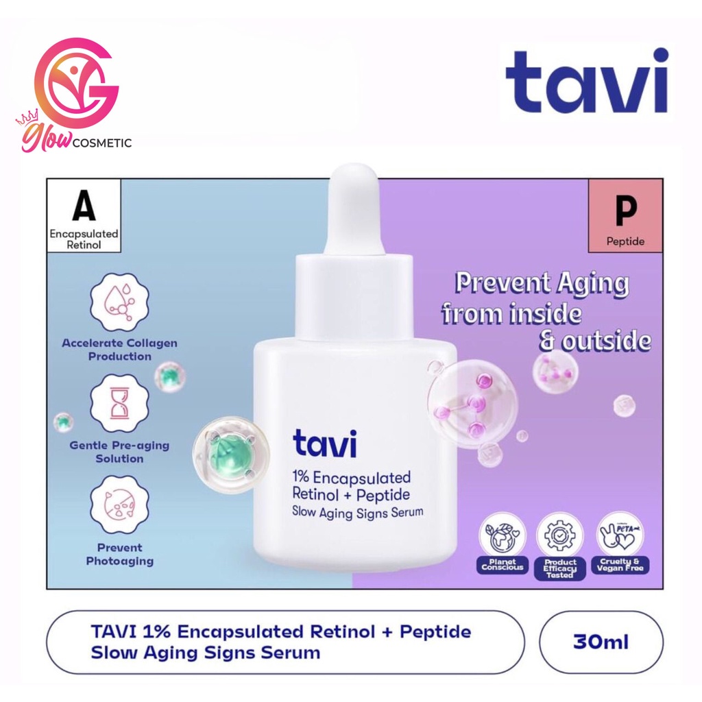 TAVI 1% Encapsulated Retinol + Peptide Slow Aging Signs Serum 30 ml