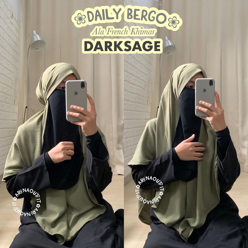 KHIMAR DAILY CRINKLE BY ARUNAOUTFIT