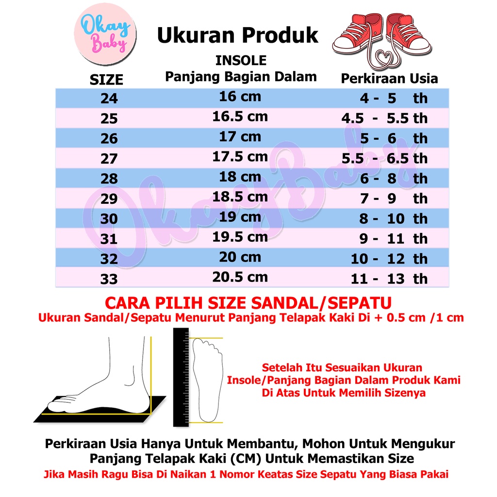Okaybaby B235 Sandal Flat Kupu Kupu Anak Perempuan Lucu Lembut Import Termurah Kekinian Sendal Casual