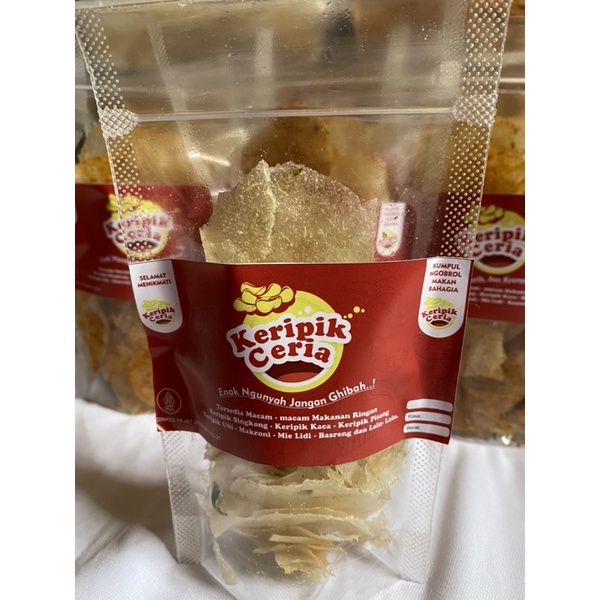 

Keripik Ceria Keripik Kaca Orginal Pedas (30 gram)