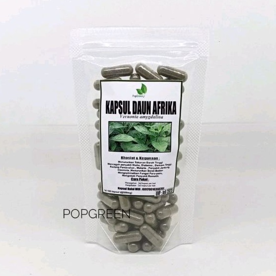 Kapsul Daun Afrika isi 100 Kapsul