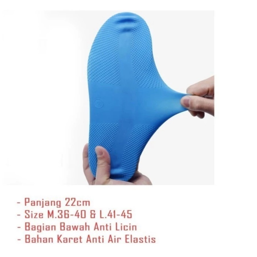 Cover Pelindung Sepatu Anti Air - Penutup Sepatu Waterproof Bahan Karet