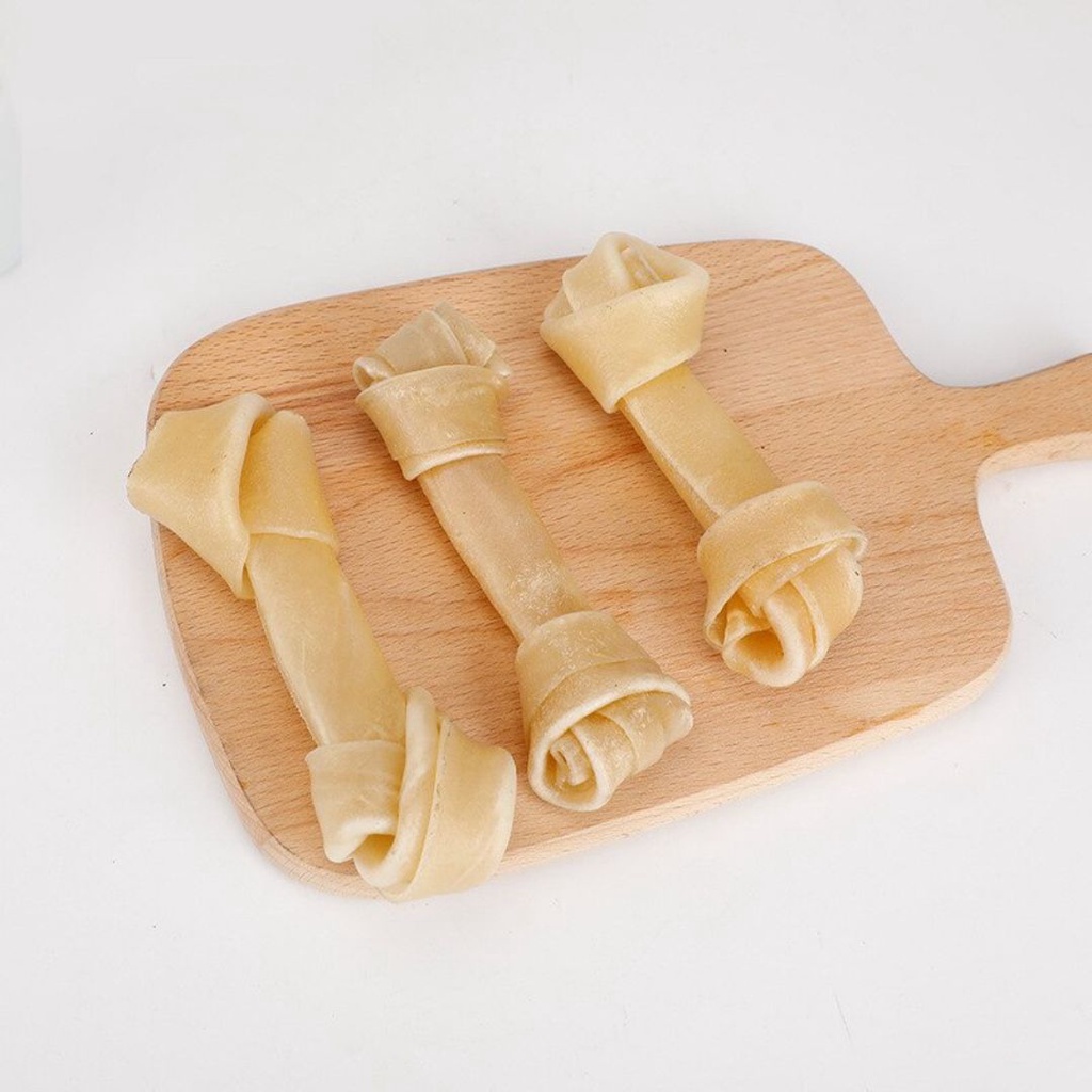 Snack Dog Knotted Bone Per Pcs Cemilan Anjing Tulang Ikat 4-4,5 inch FEFARM