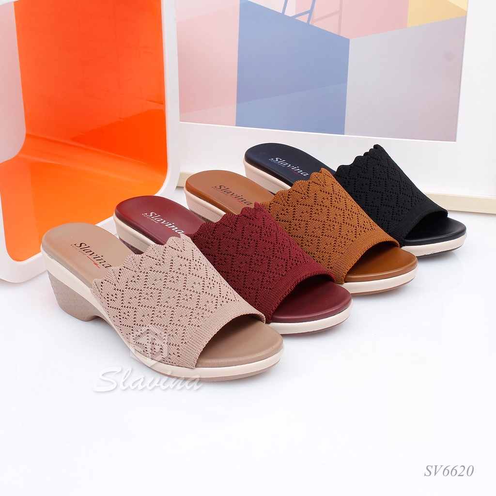 BIG SALE - Ivony Seivona - SV6620 Sendal Slavina Heels Wedges Series