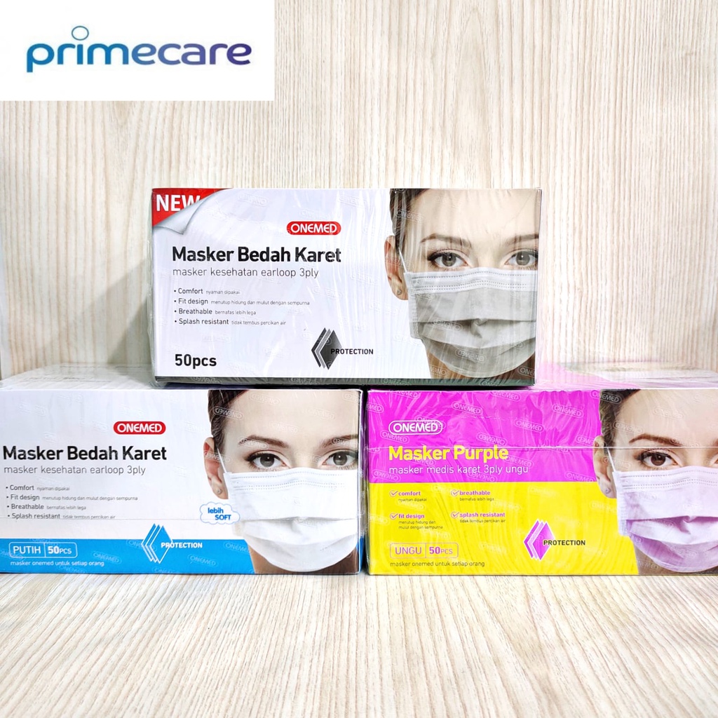 Masker Earloop ONEMED 3PLY / Masker ONEMED Karet / Masker Earloop ONEMED