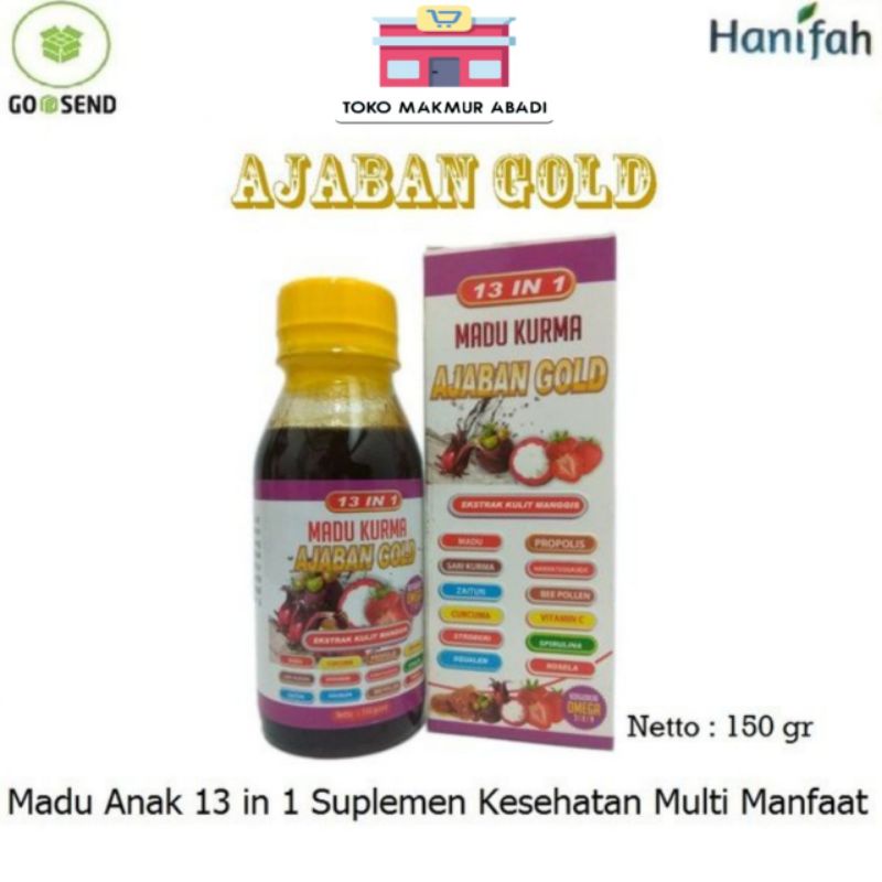 Madu Kurma AJABAN GOLD 13 in 1 - Nutrisi Anak Lengkap