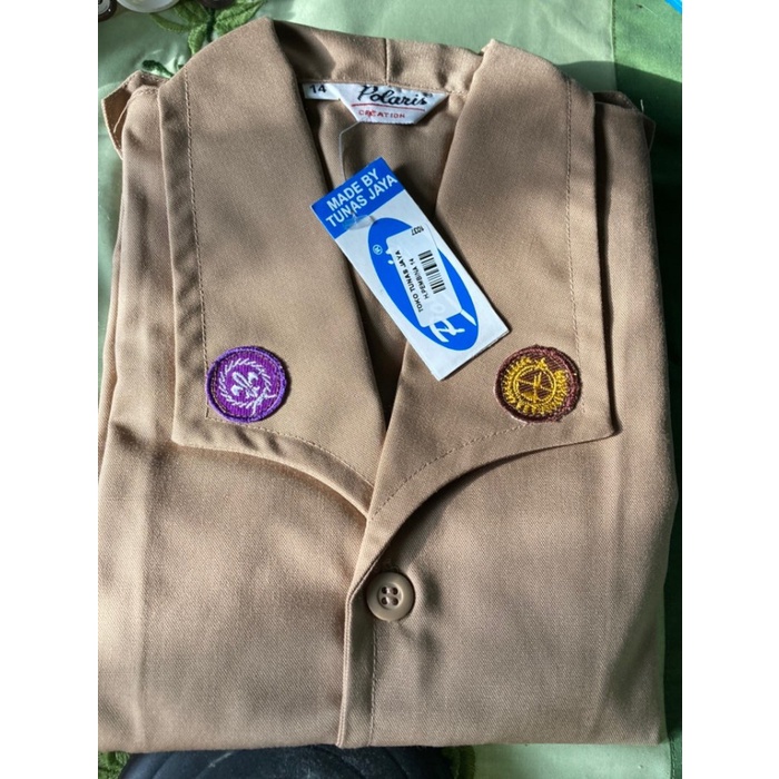Baju Pramuka Penegak Putri Guru Lengan Pendek Seragam Pramuka Wanita