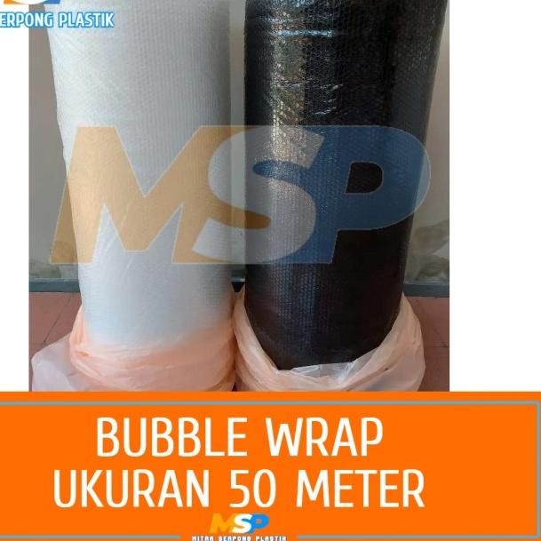 

Plastik Bubble Wrap Merek Mulia Pack - UK 125 cm x 50 m - Hitam