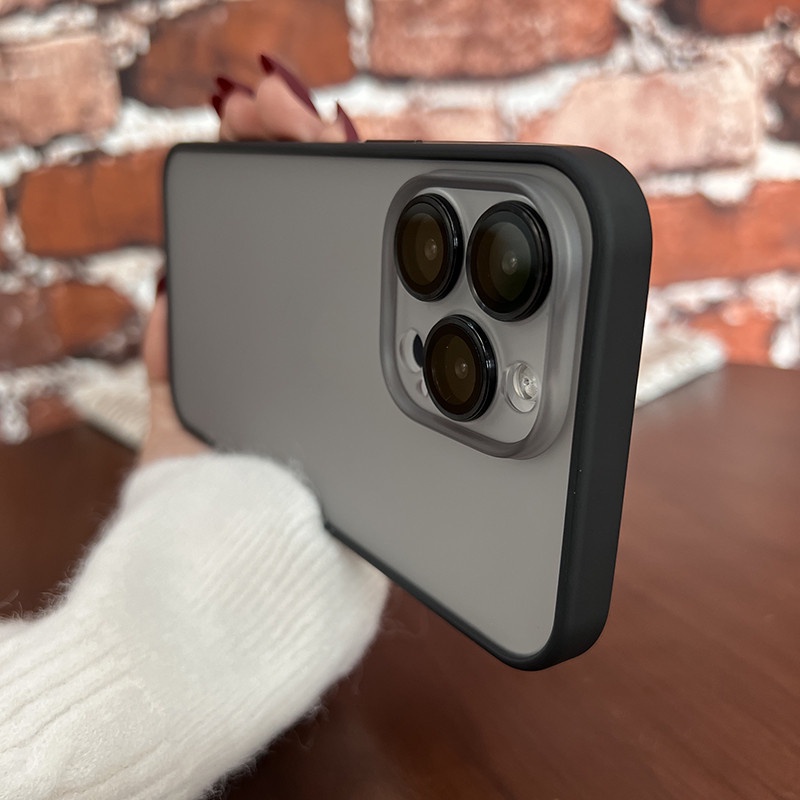 Hard Case Pelindung Lensa Kamera Bahan Silikon matte Tahan Air Untuk iphone 14 pro max 14 plus 12 11 13 pro max