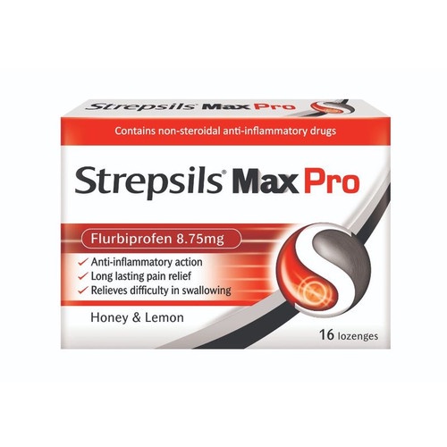 Strepsils Max Pro 100% Original - permen obat batuk sakit tenggorokan