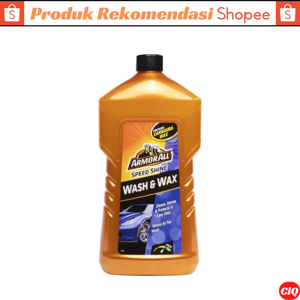 Sabun Cuci Mobil Mengkilat Armor All Speed Shine Wash &amp; Wax 1L Shampo Sabun Cuci Mobil Motor Sepeda Paling Bagus Peluntur Kotoran