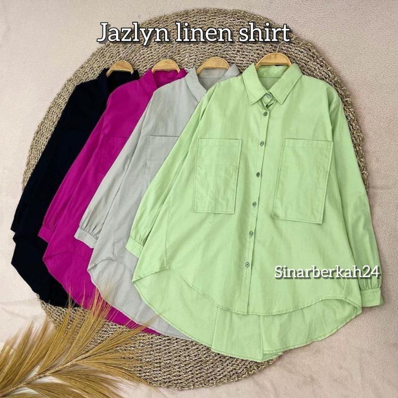 SB Jazlyn Linen Shirt / Kemeja Wanita Oversize