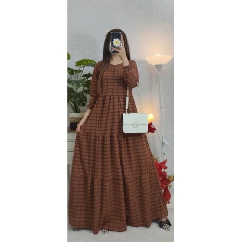 Longdress Wanita Kotak LongDress Kotak Gamis Kotak