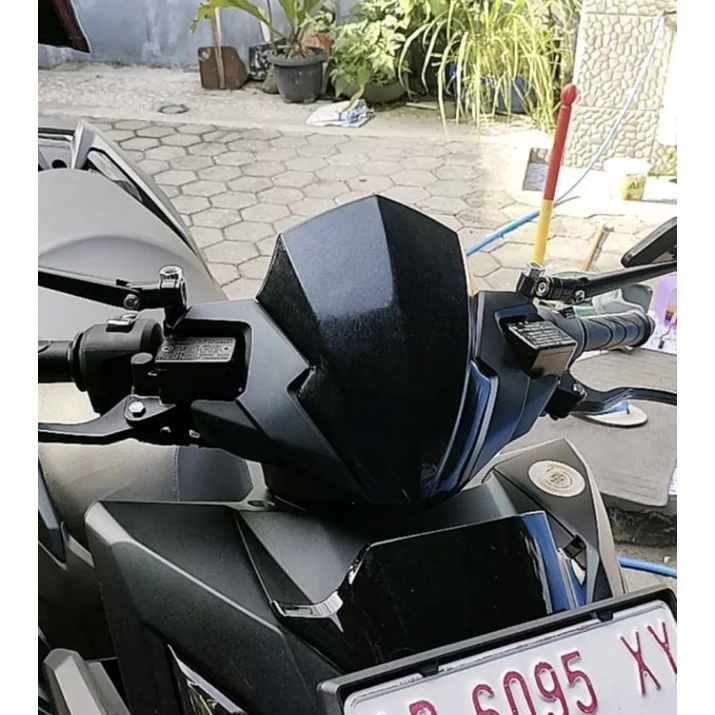 COD visor windshield vario 160 new black dan carbon series karbon anti pecah