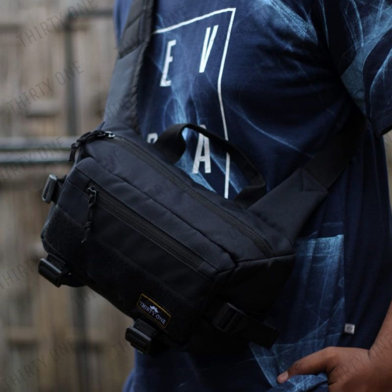 Tas Selempang / Tas Selempang Tactical / Waistbag Waterproof / Tas Selempang Pria / Tas Selempang Sakone