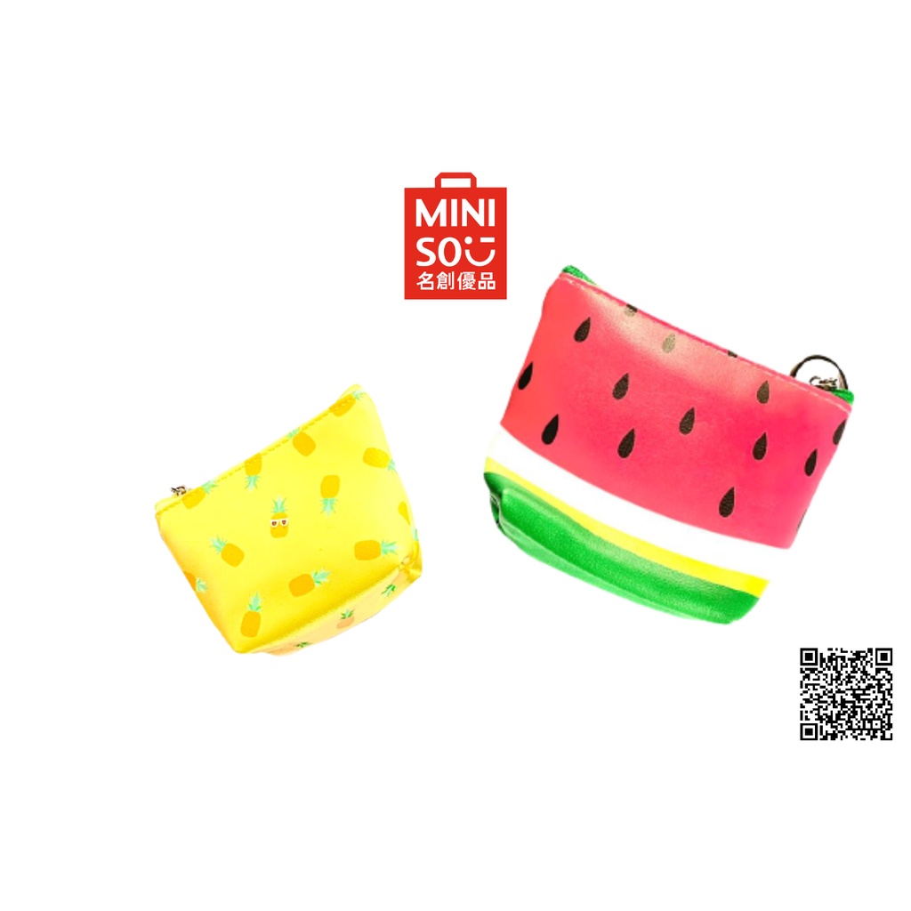 MINISO Dompet Wanita Kecil Motif Buah Fruit|Coloredcollection_