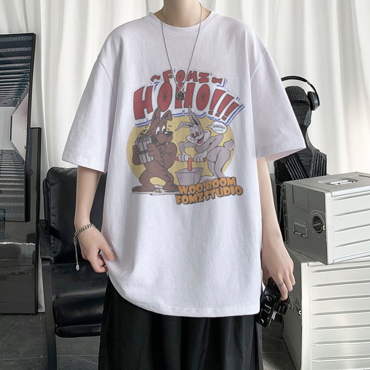 RDGF official shop/kemeja leher bulat/kaos murah/kaos cotton/kaos bagus/Kaos Bugs Bunny/kaos kekinian/atasan kaos/Kaos pria/baju kaos oversize/kaos t shirt oversize/kaos hitam oversizePRIA &amp; WANITA (UNISEX)