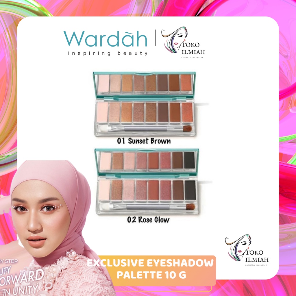 ❤️ ilmiah kosmetik ❤️ Wardah Exclusive Eyeshadow Palette 10 g- Eyeshadow Wardah