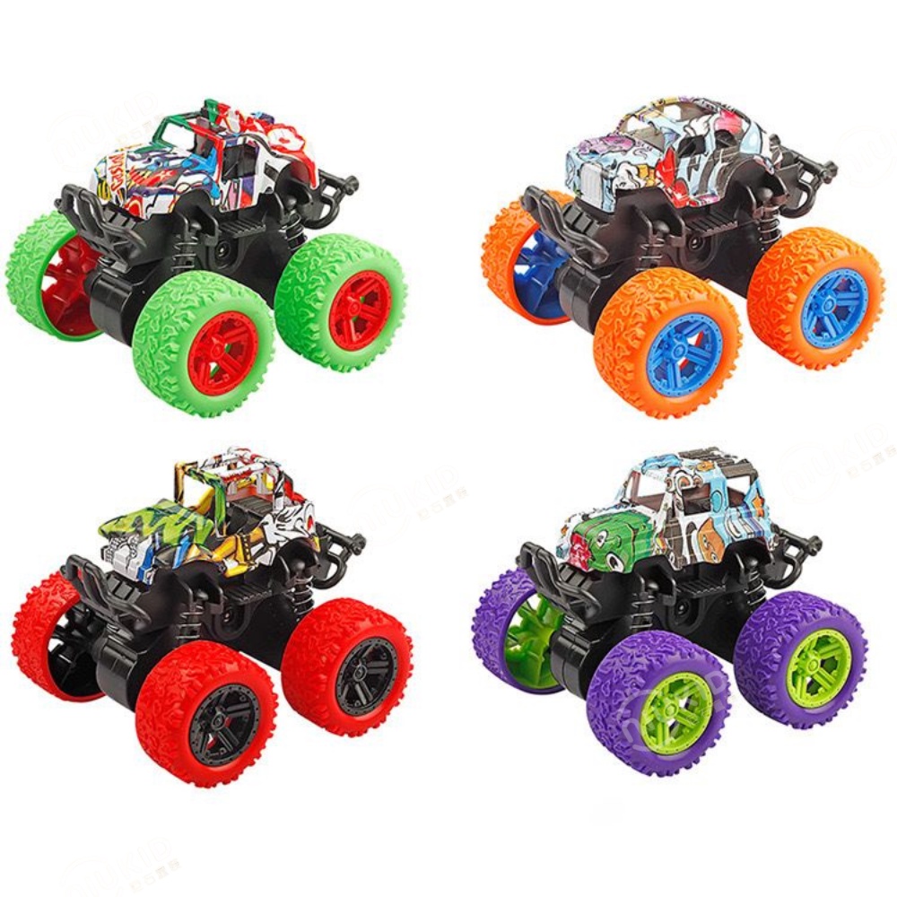 NIUKID MONSTER ZAP MAINAN MOBIL JIP ANAK OFF ROAD 4 DRIVE INERTIAL BIGFOOT 360 DERAJAT