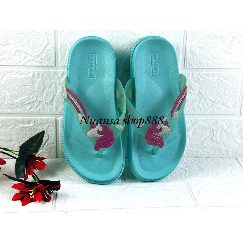 Sandal Jepit Anak Perempuan Bahan Karet/Unicorn Ukuran 24-35(137-1,237-1)
