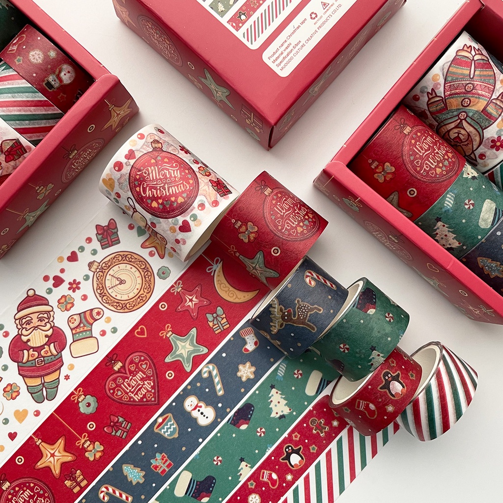 

[LBS] 6pcs Washi Tape Set Christmas Natal Premium