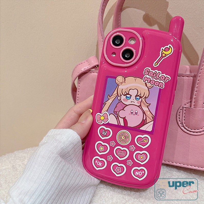 Soft Case Desain Kartun Anime Sailor Moon Gaya Retro Untuk iPhone 11 12 13 14 Pro MAX 7 8 14 Plus X XR XS MAX