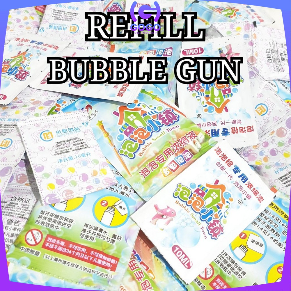 GOGO-M174 REFILL Bubble Gun Isi Ulang Gelembung Sabun / Refill Pistol Air Mainan Anak Bubble Camera