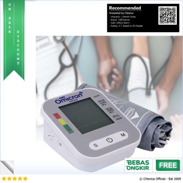 

Dijual TaffOmicron Pengukur Tekanan Darah Blood Pressure with Voice - RAK289 - Putih TaffOmicron Berkualitas